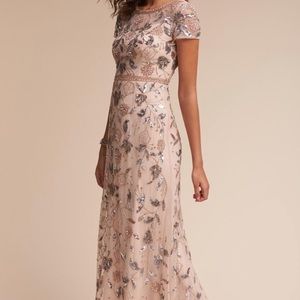 COPY - Adrianna Papell champagne/tan evening gown